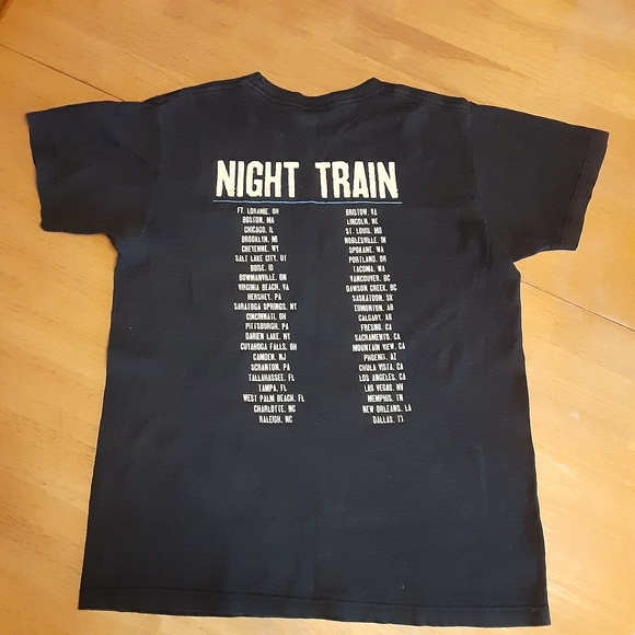 JASON ALDEAN NIGHT TRAIN TOUR MUSIC BAND TOUR Cotton Black Shirt Mens MEDIUM. - Picture 3 of 8